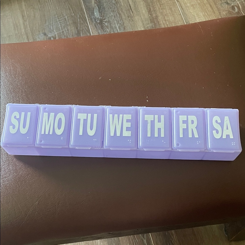 XL Purple Weekly Pill Organizer